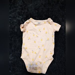 8 for $12 / Carter's Lemon Pattern Bodysuit - Cream and Yellow